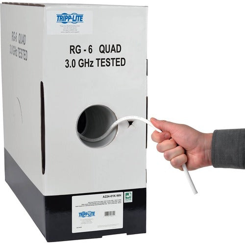 Tripp Lite series RG6/U Quad-Shield CMR-Rated Coaxial Cable