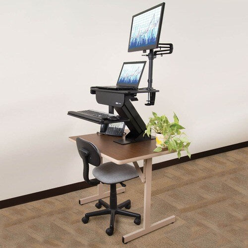 Tripp Lite by Eaton WorkWise Sit-Stand Desk-Clamp Workstation - 29 lb
