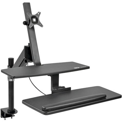 Abrazadera de escritorio para un solo monitor WorkWise de Tripp Lite para trabajar sentado o de pie