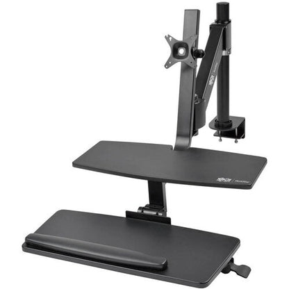 Abrazadera de escritorio para un solo monitor WorkWise de Tripp Lite para trabajar sentado o de pie