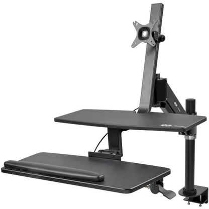 Abrazadera de escritorio para un solo monitor WorkWise de Tripp Lite para trabajar sentado o de pie