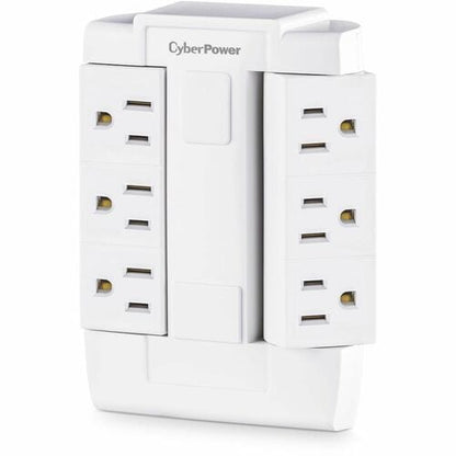 Conector de alimentación CyberPower GT600P - 6 receptáculos NEMA 5-15R - 125 V CA - Blanco