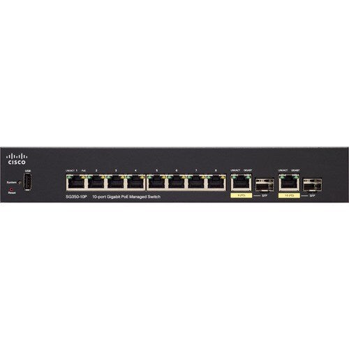 SG350-10MP CONMUTADOR ADMINISTRADO POE DE 10 PUERTOS GIGABIT