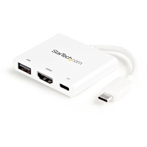 ADAPTADOR USB TIPO C A HDMI CON PUERTO USB PD USB-C 4K BLANCO