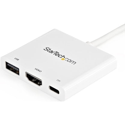 ADAPTADOR USB TIPO C A HDMI CON PUERTO USB PD USB-C 4K BLANCO