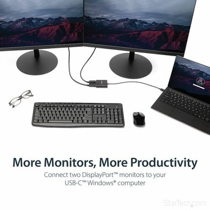 Adaptateur StarTech.com USB-C vers double DisplayPort 1.2
