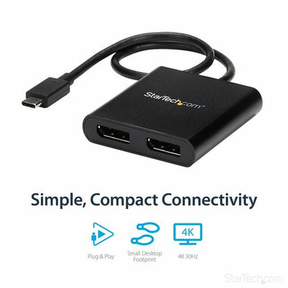 Adaptateur StarTech.com USB-C vers double DisplayPort 1.2