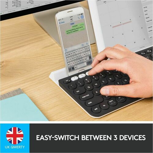 Clavier sans fil multi-appareils Logitech K780 - Connectivité sans fil