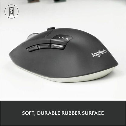 Logitech M720 Triathlon Multi-Device Wireless Mouse, Bluetooth, USB