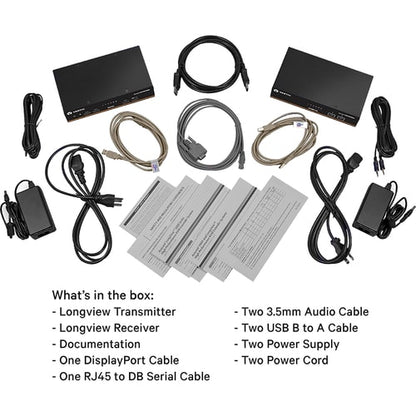 Kit extensor KVM 4K HD de alto rendimiento Vertiv Avocent LV 5020 con receptor y transmisor