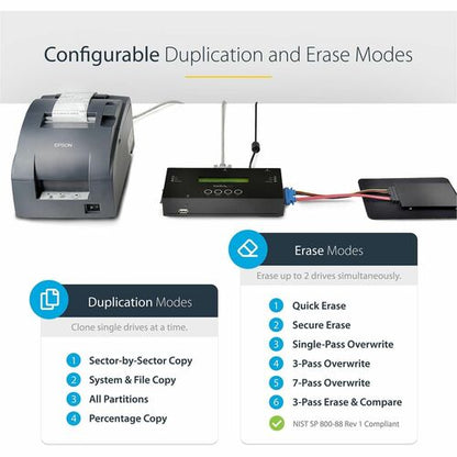 1 1 HARD DRIVE DUPLICATOR - STANDALONE CLONER SAS AND SATA