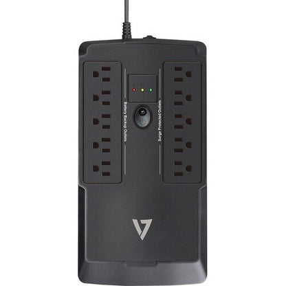 Onduleur de bureau V7 550 VA avec 10 prises (UPS1DT550-1N) - V7 UPS1DT550-1N