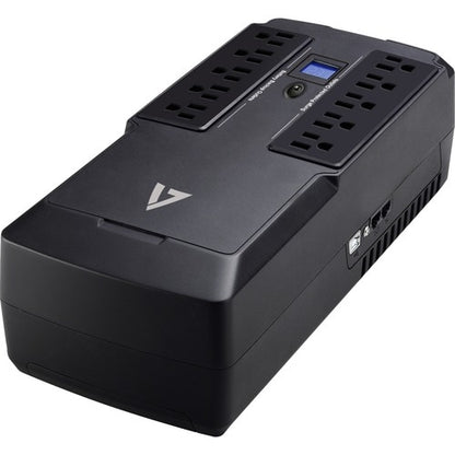 Onduleur de bureau V7 750 VA avec 10 prises et écran LCD tactile (UPS1DT750-1N) - V7 UP