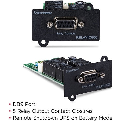 Cyber Power CyberPower RELAYIO500 Remote Power Management Adapter - Mini Slot - Serial