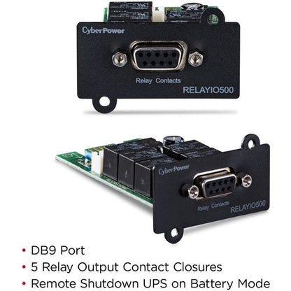Cyber Power CyberPower RELAYIO500 Remote Power Management Adapter - Mini Slot - Serial