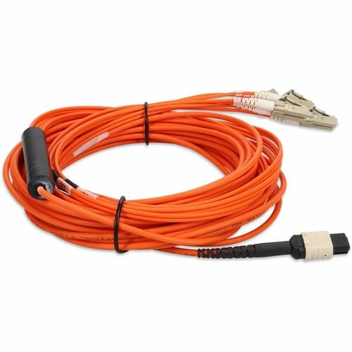 Cable de red de fibra óptica dúplex AddOn - Cable de red de fibra óptica de 9 m