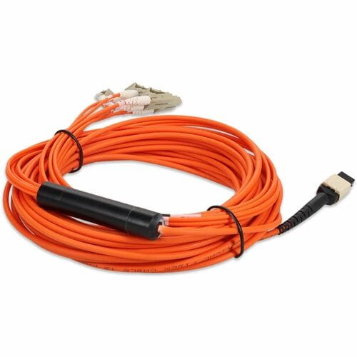 Cable de red de fibra óptica dúplex AddOn - Cable de red de fibra óptica de 9 m
