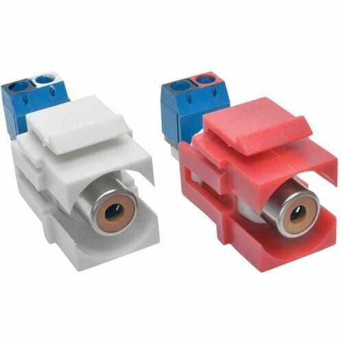Kit de conector Keystone de audio RCA hembra a terminal de tornillo de Tripp Lite by Eaton