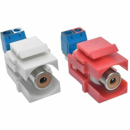 Kit de conector Keystone de audio RCA hembra a terminal de tornillo de Tripp Lite by Eaton