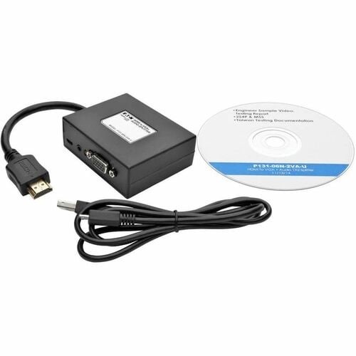 Tripp Lite series 2-Port HDMI to VGA + Audio Adapter / Splitter
