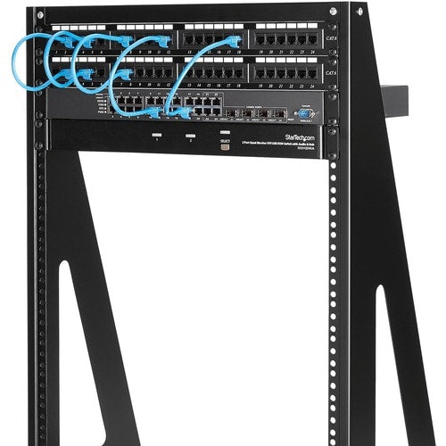 StarTech.com Rack serveur de bureau robuste 16U à 2 montants, petite structure ouverte