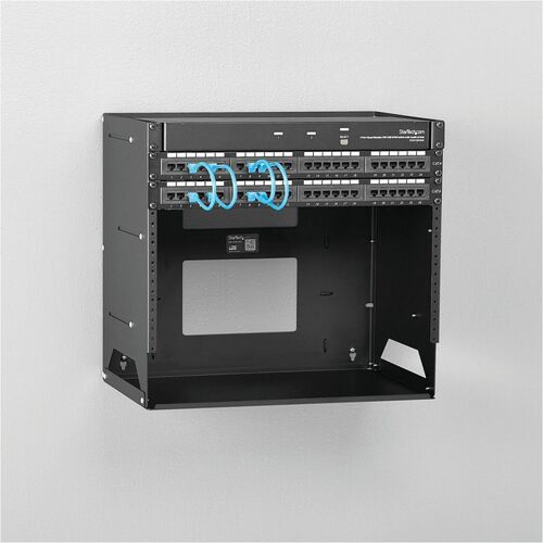 StarTech.com Rack réseau mural à 2 montants 8U à cadre ouvert avec interface i intégrée