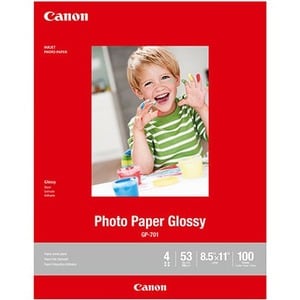100 FEUILLES/PK GP-701 8,5 X 11 PAPIER PHOTO BRILLANT AUCUN RETOUR