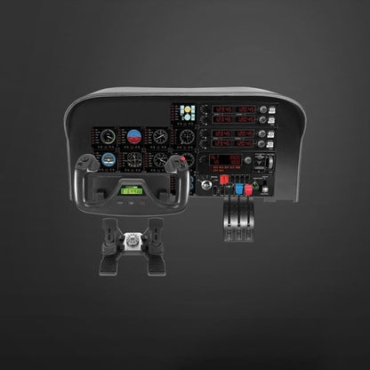 Saitek Flight Yoke System Professional Simulation Yoke and Throttle Qu