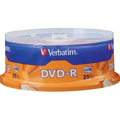 Verbatim AZO DVD-R 4.7GB 16X with Branded Surface - 25pk Spi