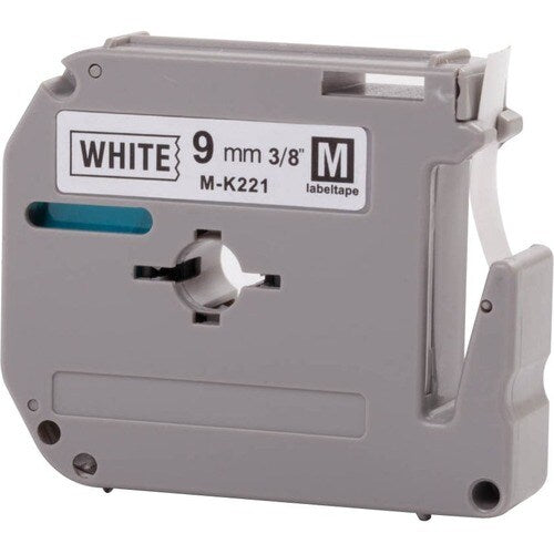 MK221 RUBAN NOIR SUR BLANC POUR PT65 PT75 PT85 PT100