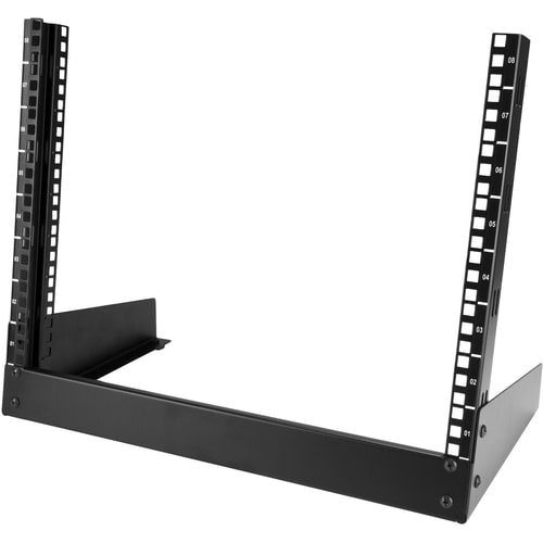 StarTech.com Rack serveur de bureau 8U à 2 montants, cadre ouvert, 48 cm (19 po)