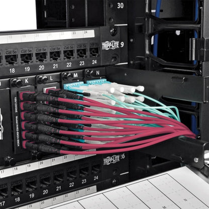 Tripp Lite by Eaton N845-10M-12-MG MTP/MPO Multimode Patch Cable, Magenta, 10 m