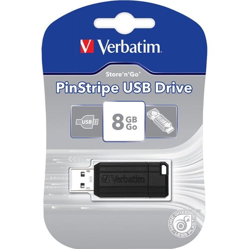 400PK 8GB PINSTRIPE USB FLASH MULTI 400 DRIVE BLACK