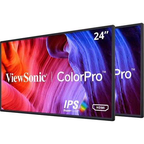 Pantalla Viewsonic de 24", panel IPS, resolución de 1920 x 1080 - 23,8" visibles - In