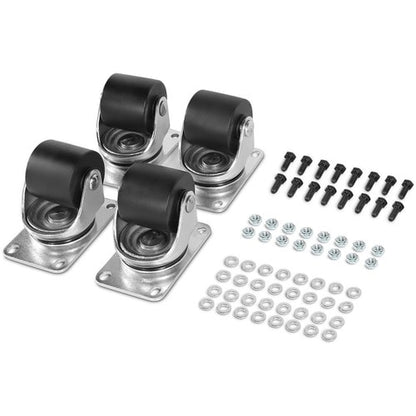 CyberPower Carbon Rack Caster Kit - Silver, Black - 250 kg Static/Stat