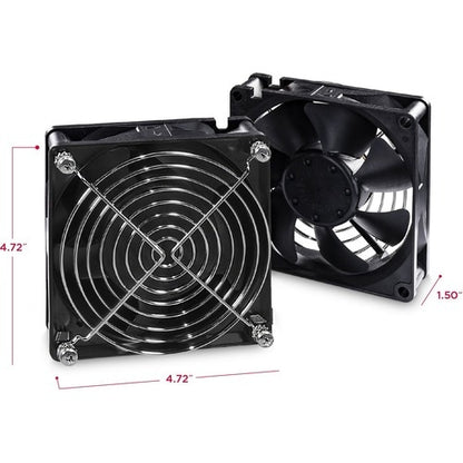 Cyber Power CyberPower Carbon CRA11002 Fan Tray - 2 Fan - 5.4 m³/min - Black