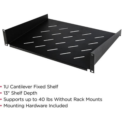 CyberPower Carbon CRA50002 Rack Shelf - For Monitor, Server - 1U Rack