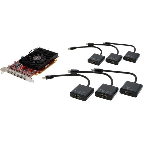 RADEON 7750 2GB GDDR5 6M 6X MINIDP,6X MINIDP/HDMI ADAPTERS