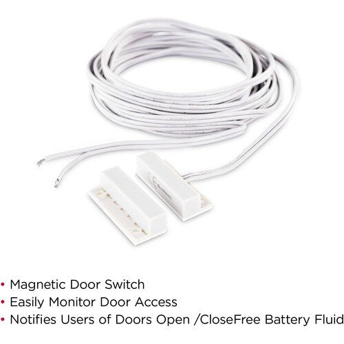 Interruptor magnético de puerta CyberPower de 3 m (10 pies), gris, 5 años de garantía, calibre 6,35 mm (0,25")