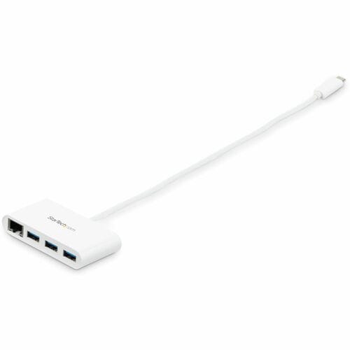 Concentrador USB C de 3 puertos StarTech.com con Gigabit Ethernet: USB-C a 3 USB