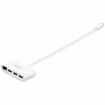 Concentrador USB C de 3 puertos StarTech.com con Gigabit Ethernet: USB-C a 3 USB