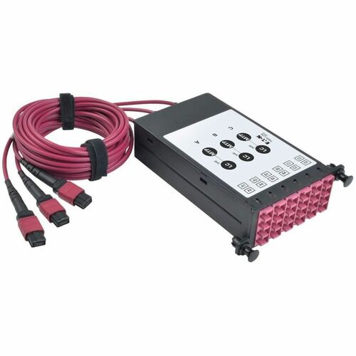 Tripp Lite by Eaton N482-3M8L12-B OM4 Fiber Breakout Cassette - 12 Port(s) - 12