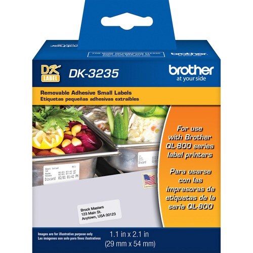BROTHER DK3235 PAPIER AMOVIBLE MULTI 3 ÉTIQUETTES