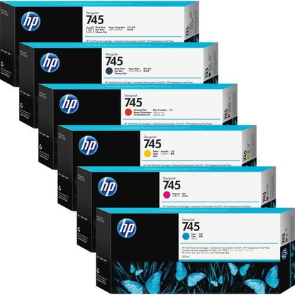 HP 745 (F9K04A) Original High Yield Inkjet Ink Cartridge - P