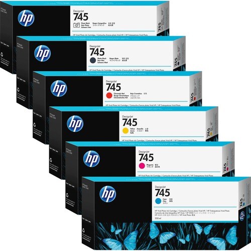 HP 745 (F9K06A) Original Inkjet Ink Cartridge - Chromatic Re