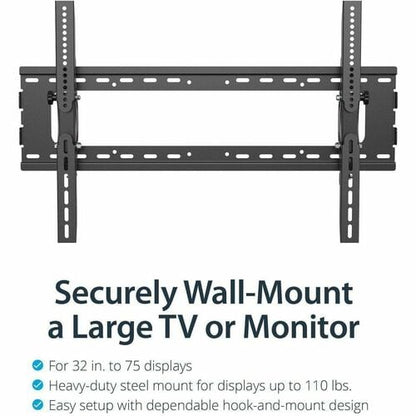 StarTech.com Flat Screen TV Wall Mount - Tilting