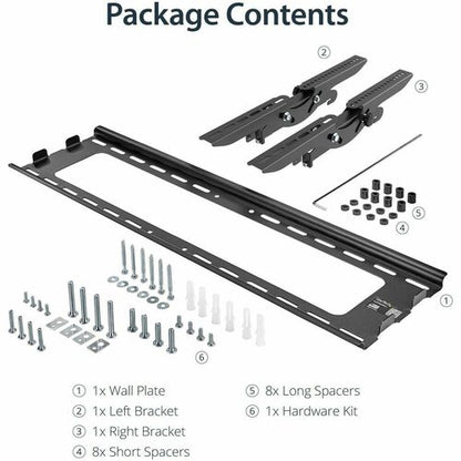StarTech.com Flat Screen TV Wall Mount - Tilting