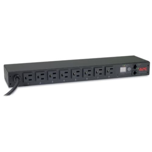 Unité de distribution d'alimentation en rack APC by Schneider Electric, avec compteur, 1U, 15 A, 100/120 V, (8) 5-