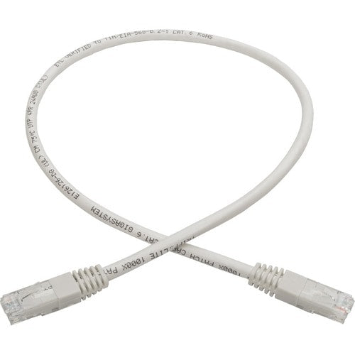Tripp Lite by Eaton Cat6 Gigabit Molded Patch Cable (RJ45 M/M), White, 2 ft - 2