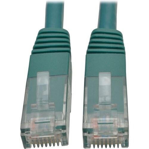 Câble de raccordement moulé Gigabit Cat6 Tripp Lite par Eaton (RJ45 M/M), vert,